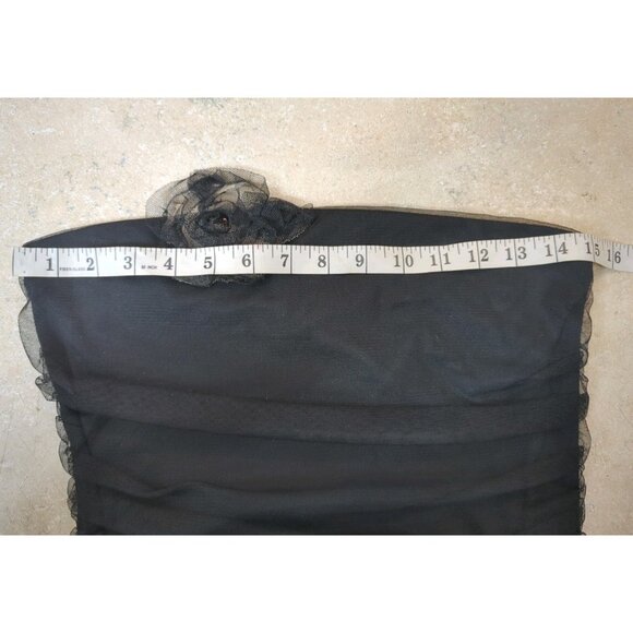 Vintage Womens Dress Small Y2K Strapless Mesh Romantic Gothic Witchy Punk Emo - Picture 5 of 15